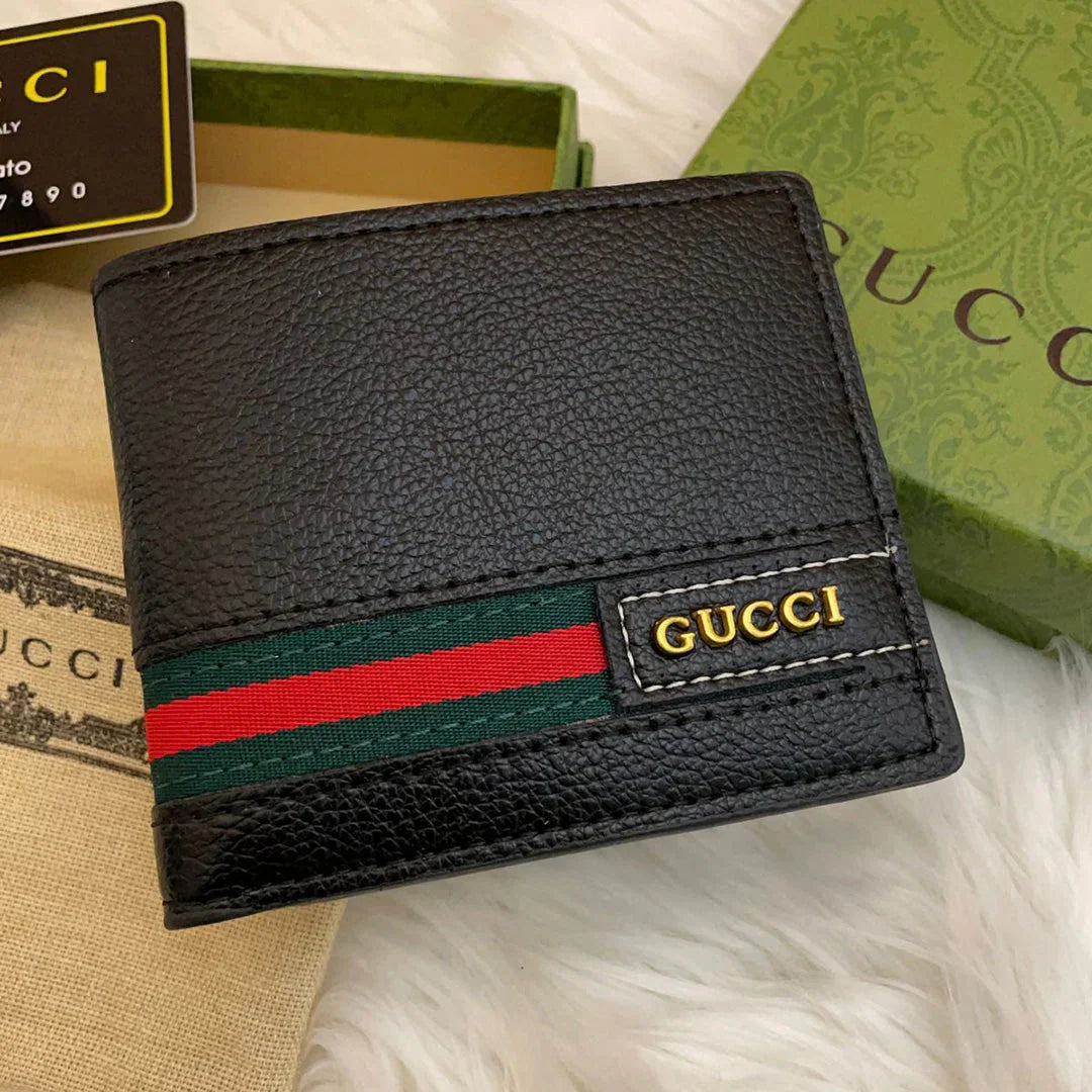 Designer Leather Men Wallet Black